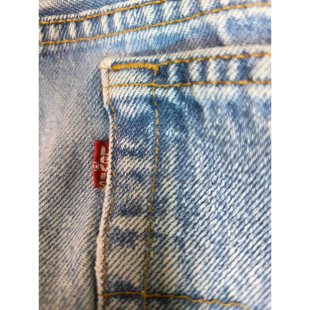 Vintage 90s Levis 501xx Jeans Mens 38x34 Light Wash Blue Denim Made in USA